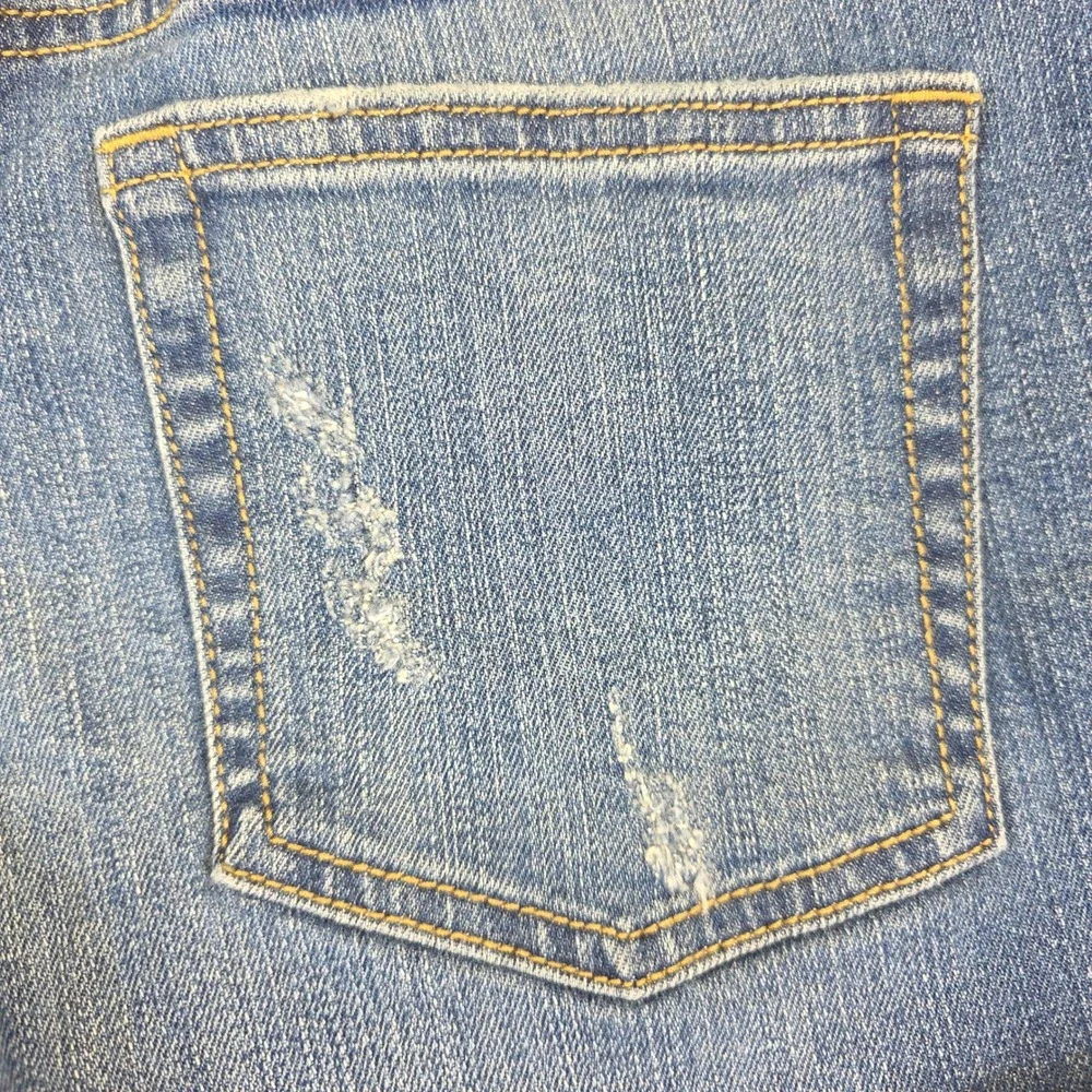 Banana Republic Denim Shorts Cuffed Distressed Blue‎ Jean Shorts Size 27